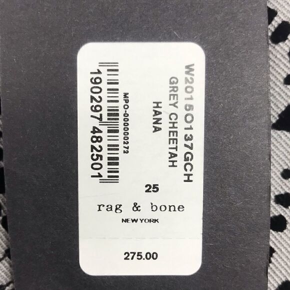 NWT Rag & Bone Hana Cheetah Grey Bootcut Jeans 25 - Picture 8 of 8